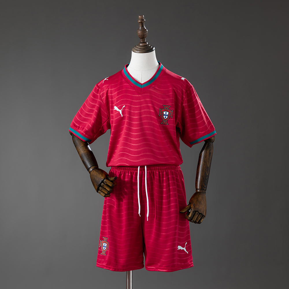 Portugal World Cup home kids kit  (1:1)